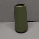 Saga Green Ceramic Vase, GUKJOB Small Cute Flower Vase for Pampas Grass, Home, Living Room, Dining Table, Farmhouse, Office Decor, Bedroom, Table, and Kitchen Shelf (Saga Green)