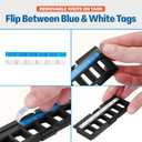 Everest 24 Port Keystone Patch Panel (1-Pack) - Removable 6-Port Panels - Use with Slim Profile Keystones ONLY (Wider Jacks May not fit Side by Side) - with Adjustable Rear Cable Management Bar