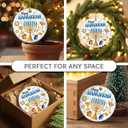 2 x Hanukkah Gifts 2025, Meaningful Spiritual Jewish Gifts for Women, Men, Double Sided Christmas Ornament for Hanukkah Decorations Tree, Gift for Jewish Men Friends, Neighbors, Mom, Dad