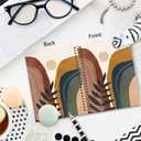 JRTW Boho Abstract Notebook Journal, Abstract Sun Sunrise Sunset Mountain Plant Aesthetic Journal Notebooks for Note Taking, Boho Office Supplies, Spiral Notebook 5.5x8.3 Inch