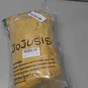 JOJUSIS Pack of 2 Faux Fur Plush Decorative Throw Pillow Covers Couch Cushion Case Soft Pillowcases (Mustard Yellow, 18 x 18-Inch)