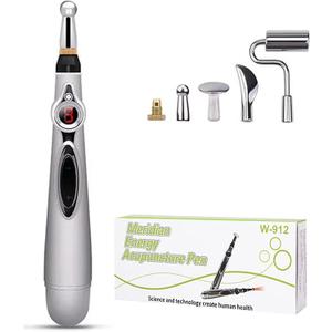 Acupuncture Pen, Electronic Acupuncture Pen Therapy, Energy Massage Tools, Suitable for Women & Men(5-in-1)