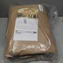 ULTCOVER Rectangular Patio Heavy Duty Table Cover - 600D Tough Canvas Waterproof Outdoor Dining Table and Chairs General Purpose Furniture Cover Size 111L x 74W x 28H inch (Brown)