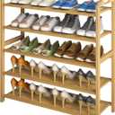 UDEAR Bamboo Shoe Rack 5-Tier Shoe Storage Organizer Entryway Shoe Shelf