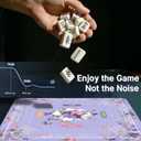 American Mahjong Mat with Printed Rules, 31.5" x 31.5", Anti-Slip & Noise-Reducing Table Cover for Mahjong, Poker, Board Games, Dominoes, and Card Games