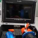 Underwater Fishing Camera, 7" LCD Monitor with 10000mAh, Waterproof Portable Fish Finder, Underwater Camera for Fishing & Ice Fishing, 32GB DVR, IR LED 98FT Fish Cam for Ice Lake Boat Fishing