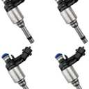 4PCS Fuel Injectors Kit for 2012-2017 Hyundai Accent/Veloster, 2012-2018 Kia Rio/Soul/Forte5/Forte Koup, 2016-2018 Optima/Hyundai Tucson - Replaces 35310-2B130 35310-2B110