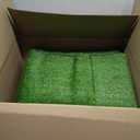 GRASS EXPRESS Artificial Grass Turf, 10ft x 10ft 0.4" Pile Height, Indoor Outdoor Fake Astroturf Rug Carpet Mat for Balcony Decor Backyard Patio Backdrop Fence Wall Decorations Dogs, Green 