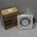 HG Power 6 Inch Exhaust Fan, 308CFM Wall Exhaust Fan for Kitchen, Metal Extractor Fan for Attic, Garage, Window Ventilation, HVAC System (White)