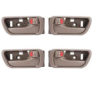 LCWRGS 4Pcs Interior Inside Door Handles Replacement for Toyota Camry 2002 2003 2004 2005 2006, Inner Door Handle Front/Rear Driver & Passenger Side - Beige