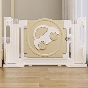 Baby Gate for Stairs Dog Door Pet Door for Stairs, porches and fireplaces Strong Suction Cup Reinforced can be Changed at Will（40.94“）