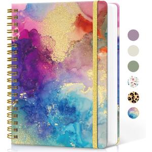 Lined Spiral Notebook Journal for Work, 300 Pages Thick B5 (7.1"x10") College Ruled Journal for Women & Writing, Hardcover Notebook for Note Taking, Perfect for Office Home School, Color Splash Lined Spiral Notebook Journal for Work, 300 Pages Thick B5 (7.1"x10") College Ruled Journal for Women & Writing, Hardcover Notebook for Note Taking, Perfect for Office Home School, Color Splash