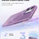 Vihibii for iPhone 17 Case with Adjustable Stand, [Compatible with Magsafe], Fade-Resistant Glow Stylish Slim, Shockproof Back Cover & Silicone Edges Phone Case for iPhone 17, 6.3" 2025, Purple