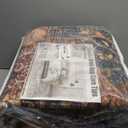 9x12 Washable Area Rug Boho Chic Medallion Distressed Design Non-Shedding Easy Care Ideal for High Traffic Areas in Rug for Living Room Bedroom Office Coffee Table Large Carpet (Red Blue Flowers)