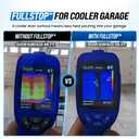 BEEST FULLSTOP Garage Door Insulation Kit - 8x8 & 8x7 ft Single Garage Door Insulation Panels - 8 Pre-Cut 24x48 Foam-Core Panels w/ Tape, Cutter & Squeegee - Improve Garage Comfort Year-Round