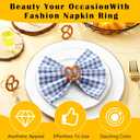 24pcs Pretzel Napkin Rings Oktoberfest Napkin Holder Metal for Pretzel Oktoberfest Party Table Decoration