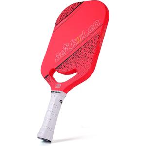 USAPA Carbon Fiber Pickleball Paddle | T700 Carbon Friction Surface Pickleball Paddle | 20mm Honeycomb Core | The Pickle Ball Paddle Designed for Unmatched Control and Added Power (Red)