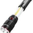 NEBO SLYDE+ Flashlight (2nd Gen) | 400 Lumens, 7 Light Modes, Bright COB Work Light & LED Tactical Flashlight, Magnetic Base, Great for Camping, Water Resistant, Includes 4x AAA Alkaline Batteries