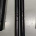 Curtain Rods for Window 32 to 78, Black 5/8 inch Splicing Single Window Curtain Rod Set with Brackets