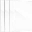 Lyeasw 5x7 Glass Replacement Sheets for Picture Frame Set of 4, 5 by 7 Real High-Definition Glass Cover