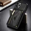 Crossbody Leather CasePremium Housing Flip Card Phone Cover,Black,for iPhone 11Pro Max