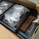 OLIXIS Dresser for Bedroom, 9 Storage Drawers, Wide Fabric Closet Chests Organizer Tower Furniture, TV Stand with Wooden Top Metal Frame for Clothes, Living Room, Hallway, Entryway, Rust