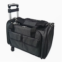 Breathable Trolley Case Black Pet Carrier 360 Wheel Detachable Pet Puppy Dog Cat Carrier