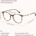 Gaoye Blue Light Blocking Glasses, Retro Round Eyewear Frame Anti Eyestrain Computer Glasses for Women Men (*Leopard)