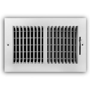 Everbilt 10 in. x 6 in. 2-Way Steel Wall/Ceiling Register in White E102M10X06