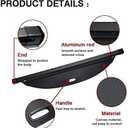Powerty Retractable Cargo Cover for 2015-2018 Hyundai Santa Fe Sport, Canvas Texture Trunk Cover Privacy Screen Rear Security Shade for Santa Fe Sport Accessories(Not for Santa Fe)