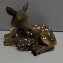 Deer Statues Realistic Buck Stag Reindeer with Baby Animal Outdoor Sculpture Garden Yard Lawn Ornaments Figurine Model Art Craft Indoor Vintage Love Decor