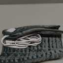 Deepsoon Heating Pad, Electric Heating Pads for Back, Neck, Abdomen, Moist Heating Pad for Shoulder, Knee, Arms,Legs, Dry/Moist Heat & Auto Shut Off, Christmas Gifts for Men and Women, Dark Gray, 24x12 Inch