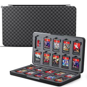 2 x FANPL Game Case Holder for Nintendo Switch Switch 2/1/Switch OLED/Lite, 20 Game Card and 20 Micro SD Card Slots Portable Storage Case for Switch 2, Cartridge Box with Hard Shell & Soft Liner