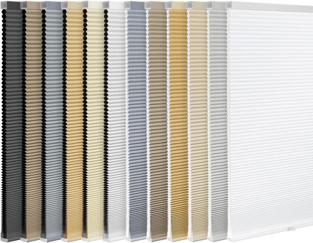 LazBlinds Cordless Cellular Shades, 31'' W x 48'' H, Cream