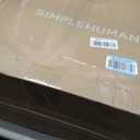 simplehuman 30 Liter / 8 Gallon Under Counter Kitchen Cabinet Pull-Out Trash Can, Heavy-Duty Steel Frame