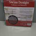 Non-Stick Pizza Pan with Holes - 13-Inch Perforated Pizza Crisper Carbon Steel Pizza Pan - 1 Round Pizza Trays PFOA PFOS and PTFE Free (Black)