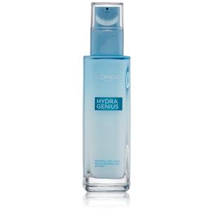 L'Oreal Paris Skincare Hydra Genius Daily Liquid Care Oil-Free Face Moisturizer for Normal to Dry Skin, Hyaluronic Acid Moisturizer for Face with Aloe Water and Hyaluronic Acid, 3.04 fl. oz.