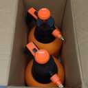 2 Pack Pump sprayers in Lawn and Garden, 2L Handheld Garden Pump Sprayer 0.5 Gallon Water Mist Spray Bottle for Plants, Weed Sprayer with Adjustable Brass Nozzle (2L Orange) (Organge)