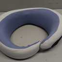 Travel Neck Pillow for Airplanes, Premium Memory Foam Neck Pillow with Ergonomic 360 Support, Travel Essentials for Plane, Car, Train and Home, Max Blue (Large)