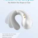 Ultra Open Ear Earbuds - Ergonomic Clip-On Earbuds, Small Bone Conduction Over-The-Ear Headphones with Waterproof Design, Perfect Running Headphones for Sports and Fitness, Pearl White