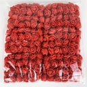 Worlds 144PC Red Mini Fake Rose Flower Heads 20mm Artificial Roses DIY Artificial Flowers, Foam Artificial Rose