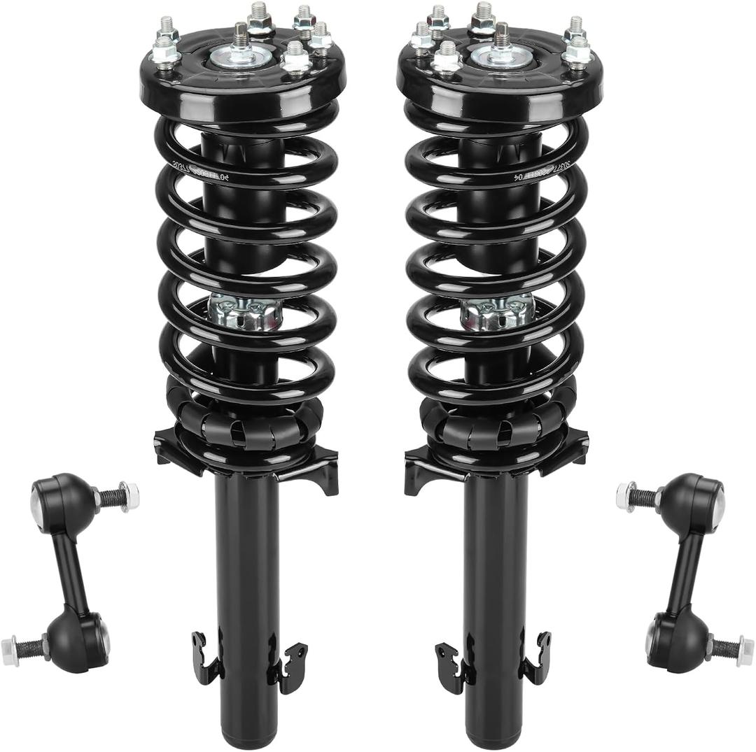 Front Strut Assembly & Sway Bar Links for 2008-2012 Honda Accord 2.4L, Shock Absorbers Replace 172562 4PCS
