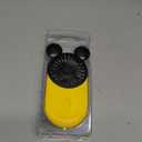 Cute Mouse Personal Mini Fan, Rechargeable Handheld USB Fan, 3 Adjustable Wind Speeds and Wearable Design, Portable Pocket Size for Indoor Or Outdoor Activities (Yellow)