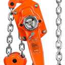 VEVOR Manual Lever Chain Hoist, 6 Ton 13200 lbs Capacity 10 FT Come Along, G80 Galvanized Carbon Steel with Weston Double-Pawl Brake, Auto Chain Leading & 360 Rotation Hook, for Garage Factory Dock