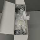 Shampoo and Conditioner Dispenser Set of 3,Refillable 21oz Shampoo Bottles with Non-Slip Protective Silicone Pad,Shower Soap Dispenser with Waterproof Labels for Bathroom (White)