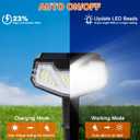 Solar Lights Outdoor Waterproof Solar Garden Light for Outside Yard Landscape Lighting Pathway Spot Lights Spotlight Wall Light Auto On/Off, Pack of 6 (Cool White)