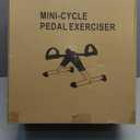 Folding Pedal Exerciser Mini Exercise Bike Portable Peddler Under Desk Bike with LCD Display for Arms and Legs Workout