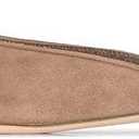 Divanne Mules for Women, Buckle Flat Mules Pointed Toe Backless Mule Slides Suede Slip On Loafers.7