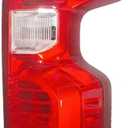 Tail Light Assembly Compatible with 2019 2020 2021 2022 2023 2024 Chevy Silverado 1500 2500HD 3500HD Halogen Type Right Passenger Side