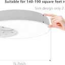 Flush Mount Ceiling Light for Kids, 30W Large Modern LED Ceiling Lights, 3000K/4500K/6500K Selectable, Moon and Star Ceiling Light Fixture for Bedroom Children's Room Nursery(15.75 Inch)